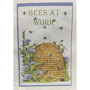 Bees at Work Wall Art - Brown and Green